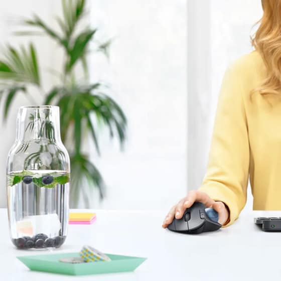 Logitech Ergo M575 Ασύρματο Εργονομικό Bluetooth Ποντίκι Λευκό image 4