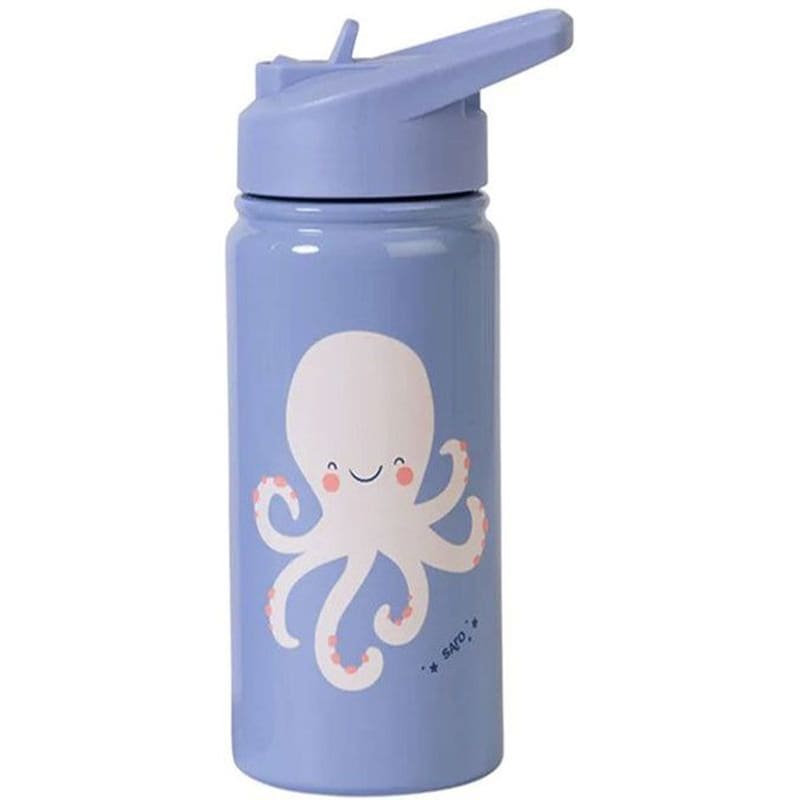 SARO Παγούρι Θερμός Saro με Καλαμάκι Sea Friends 350ml