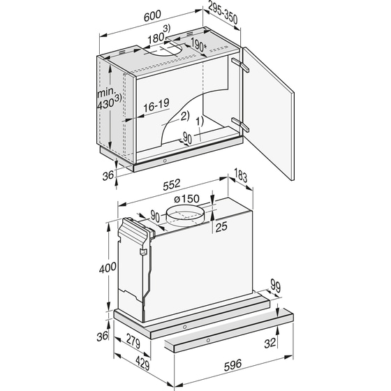 MIELE DAS4630D 60 cm Μαύρο Απορροφητήρας Συρόμενος image 5