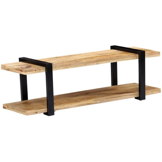 Έπιπλο Τηλεόρασης VidaXL από Ξύλο 130x40x40cm - Kαφέ/Μαύρο image 8