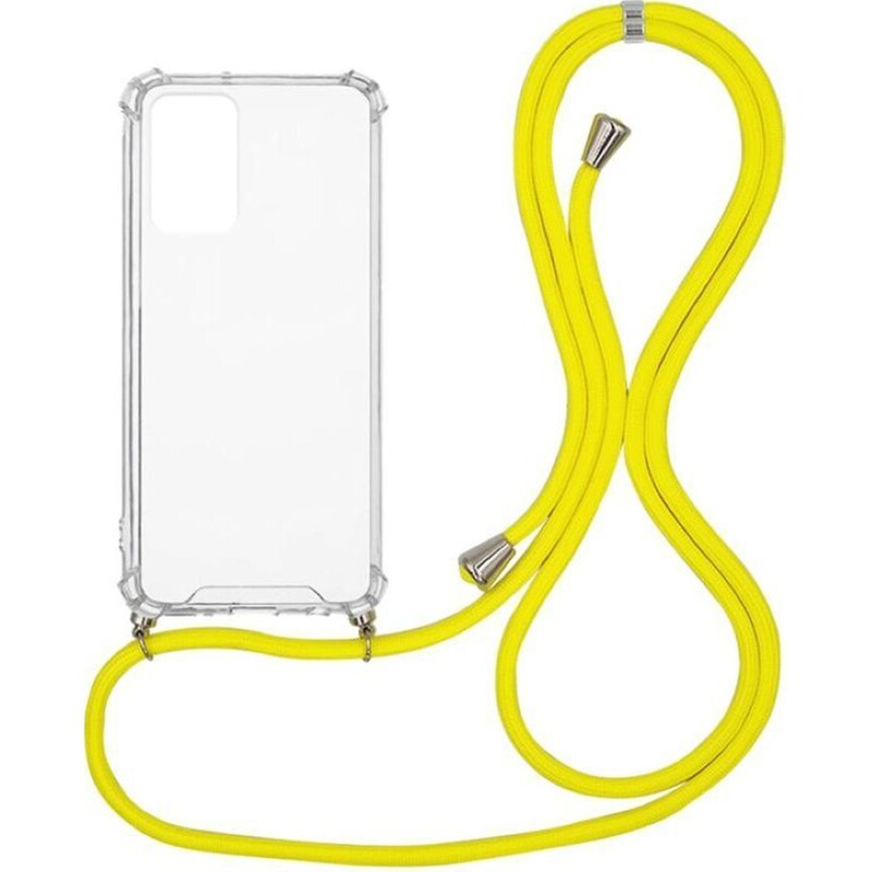 Θήκη Xiaomi Redmi Note 11s 5G - Sonique Armor Clear Με Κορδόνι - Κίτρινο