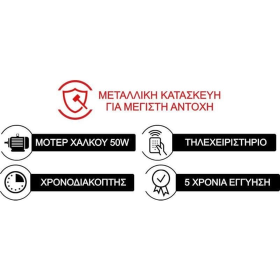 MORRIS MFS-16230 Ανεμιστήρας Δαπέδου 50W 40cm με Τηλεχειριστήριο image 1