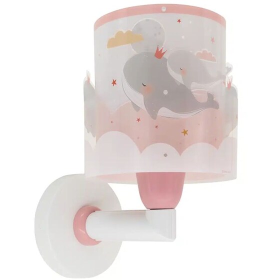 Παιδικό Φωτιστικό Τοίχου Ango Whale Dreams 61179S - Ροζ image 2