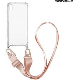 Θήκη Apple iPhone XS Max - Sonique με Strap Armor Clear - Ροζ