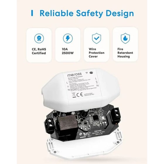 Έξυπνος διακόπτης Meross MSS710HK-UN με  Wi-Fi image 4