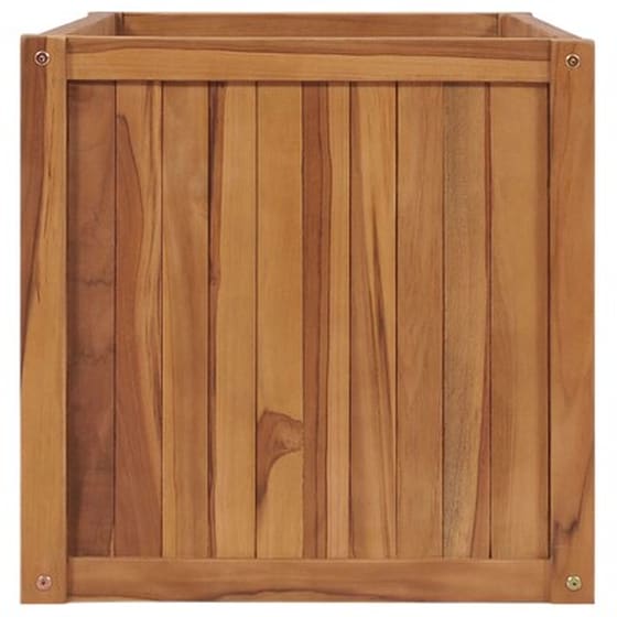 Vidaxl Ζαρντινιέρα 100 X 50 X 50 Εκ. Από Μασίφ Ξύλο Teak image 3