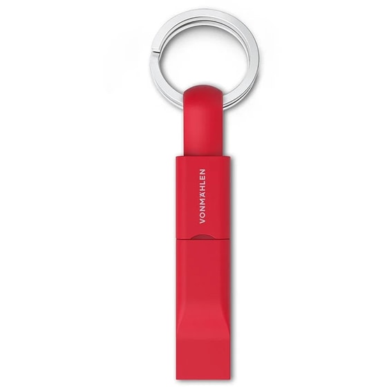 Σετ Καλωδίων Vonmählen High Five Μπρελόκ Usb-C,micro Usb,Lightning,Usb - Red image 1