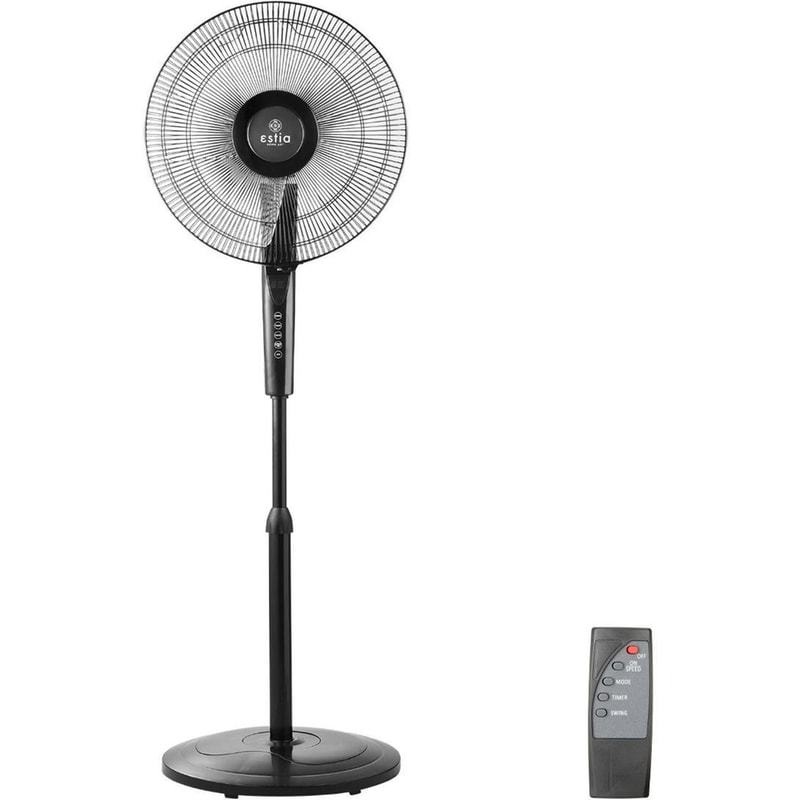 ESTIA HOME ART 06-21528 Ανεμιστήρας Δαπέδου 60W 40cm με Τηλεχειριστήριο