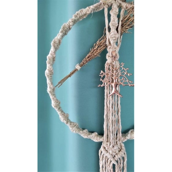 Χριστουγεννιάτικο Διακοσμητικό Στεφάνι Feelboho Χειροποιήτο Μακραμέ image 2