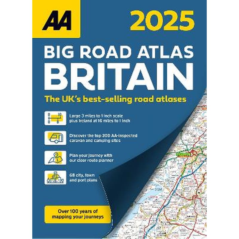 AA Big Road Atlas Britain 2025