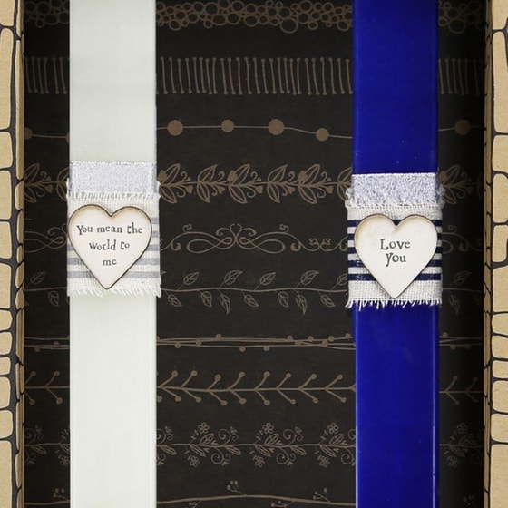 Σετ Λαμπάδες Synchronia Ζευγάρι&nbsp;Καρδιές&nbsp;Love image 1