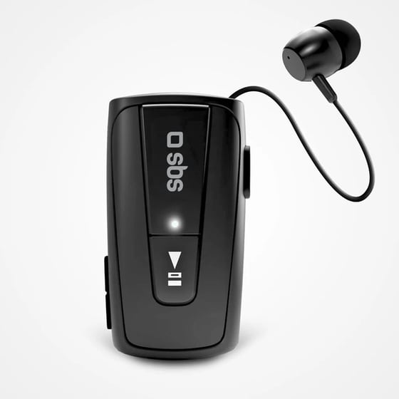 Ακουστικά Bluetooth SBS Retractable Roller Clip - Black image 0