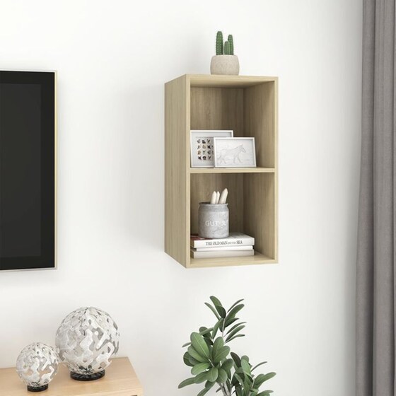 Έπιπλο Τηλεόρασης VidaXL Μοριοσανίδα 72x37x37cm - Καφέ image 3
