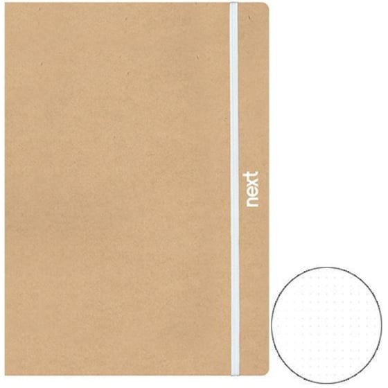 Τετράδιο NEXT Β5 Μπεζ Eco Dots με Λάστιχο (1 Τεμάχιο) image 0