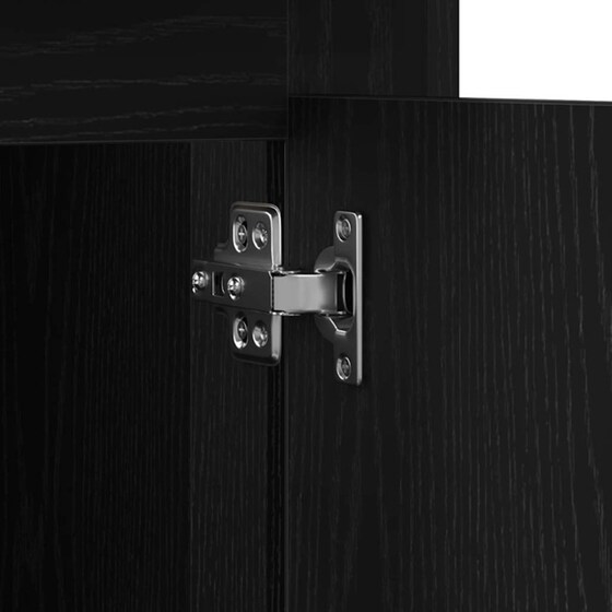 Γραφείο VidaXL από Επεξεργασμένο Ξύλο 50x115x75 cm - Μαύρη Οξιά image 8