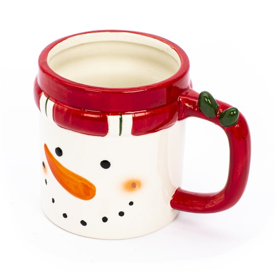 Κούπα Κεραμική Χριστουγέννων TRI-COASTAL DESIGN Χιονάνθρωπος - Λευκό image 3