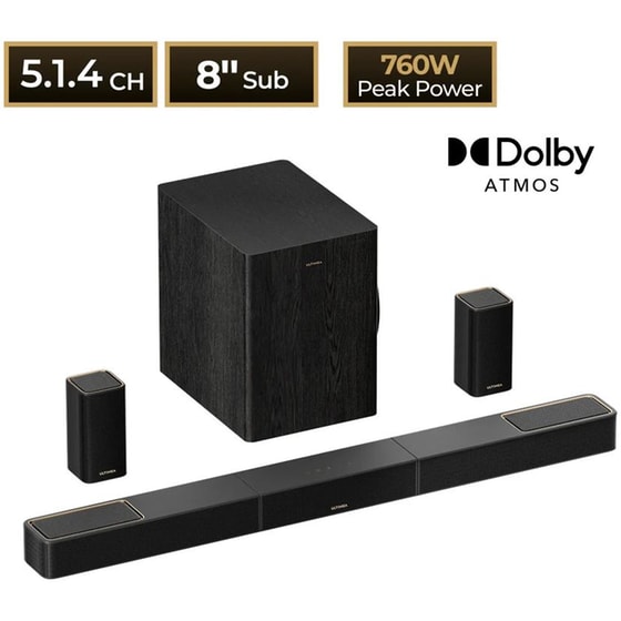 Soundbar Ultimea Skywave X50 760W 5.1.4 - Black image 4