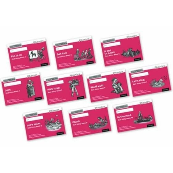 Read Write Inc. Phonics: Red Ditty Black & White Books (Mixed Pack of 10) image 0