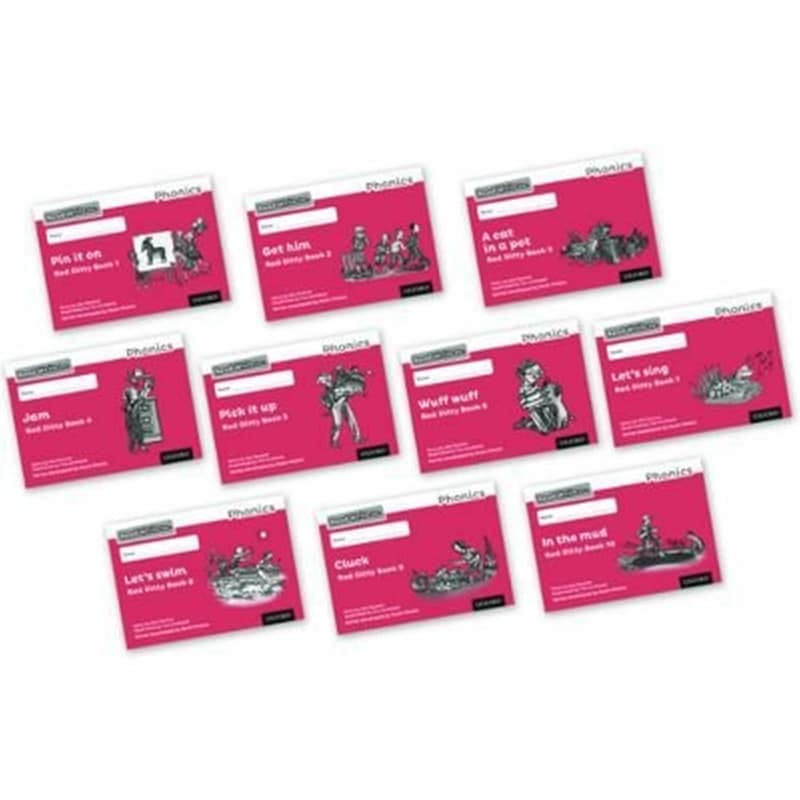 Read Write Inc. Phonics: Red Ditty Black White Books (Mixed Pack of 10)