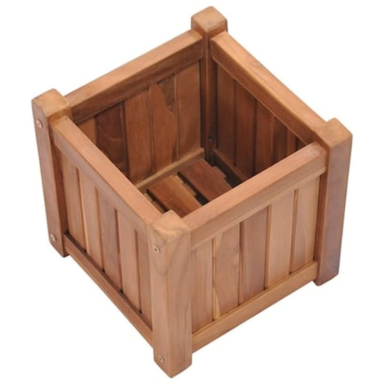 Vidaxl Ζαρντινιέρα Κήπου 30 X 30 X 30 Εκ. Από Μασίφ Ξύλο Teak image 5