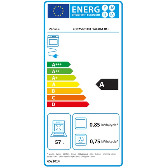 Eντοιχιζόμενο Σετ Φούρνος και Εστία ZANUSSI ZHRN641K & ZOC25601XU Inox image 3