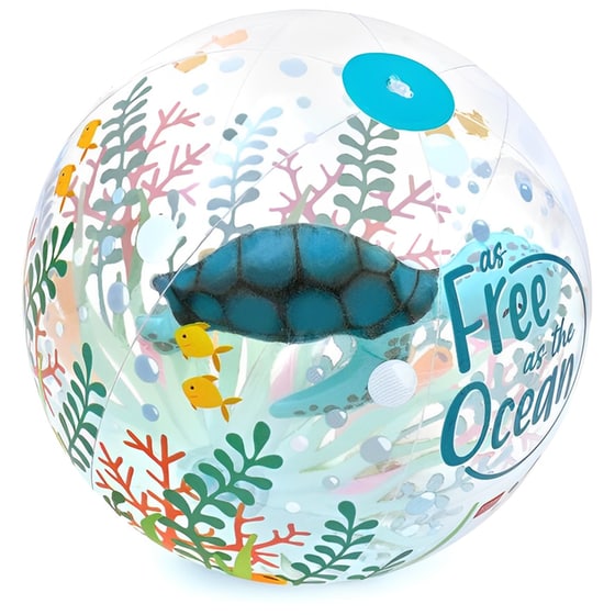 Φουσκωτή Μπάλα Παραλίας Legami 3D Sea Turtle - Μπλε image 2