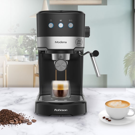 ROHNSON R-98012 Modena 1100W 20bar Μηχανή Espresso image 3