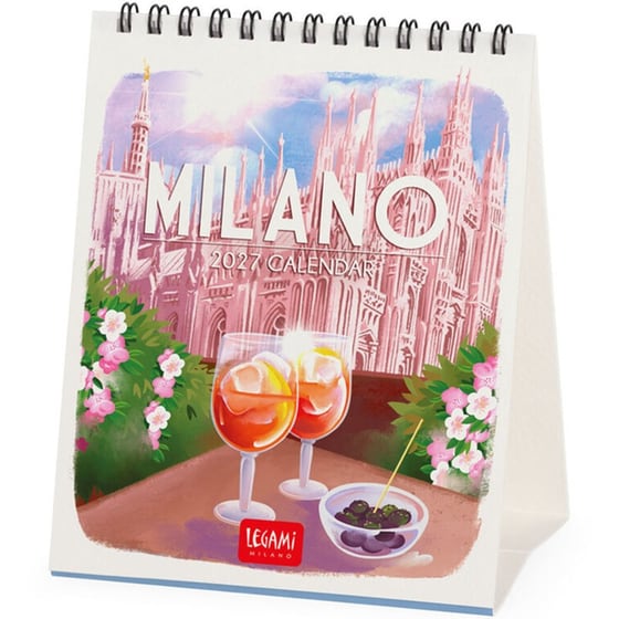Πλανόγραμμα Μηνιαίο 2027 Επιτραπέζιο Legami 12M Milano 12 x 14.5 cm image 0