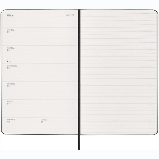 Ημερολόγιο Εβδομαδιαίο Moleskine 2026 12Μ ΧLarge Saphire Blue Hard image 3