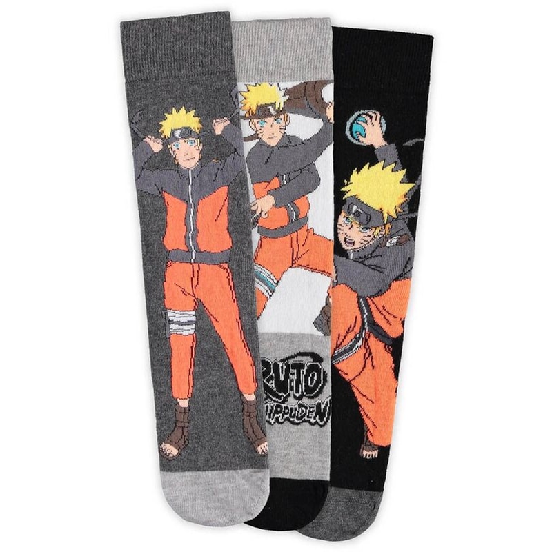 DIFUZED Κάλτσες Difuzed Naruto Mens (3-Pack) 43-46