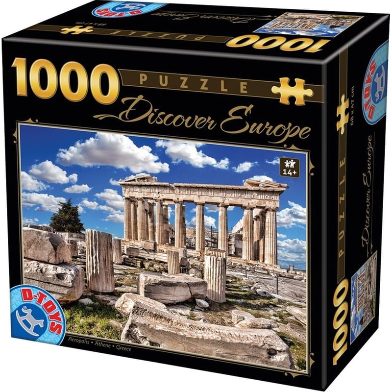 D-TOYS Παζλ D-toys Discover Europe Παρθενώνας (1000 Κομμάτια)