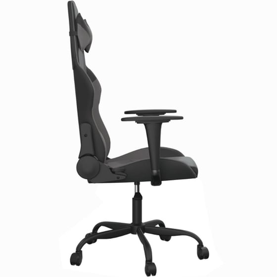 Καρέκλα Gaming VIDAXL 345403 με Ρυθμιζόμενα Μπράτσα από Τεχνητό Δέρμα - Μαύρο image 1
