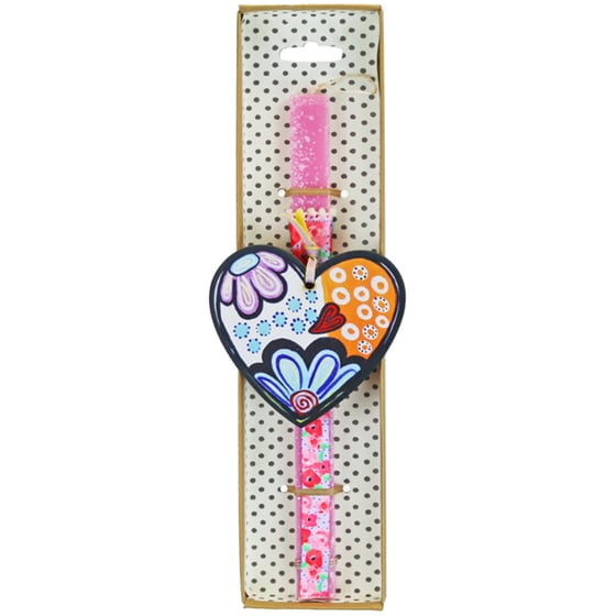 Λαμπάδα SYNCHRONIA Καρδιά Bloom Τριανταφυλλί image 2