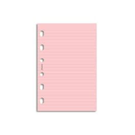 Ανταλλακτικά Φύλλα Σημειώσεων Pocket Filofax Ροζ Ριγέ