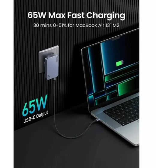 Φορτιστής Ugreen 65W - Γκρι image 1