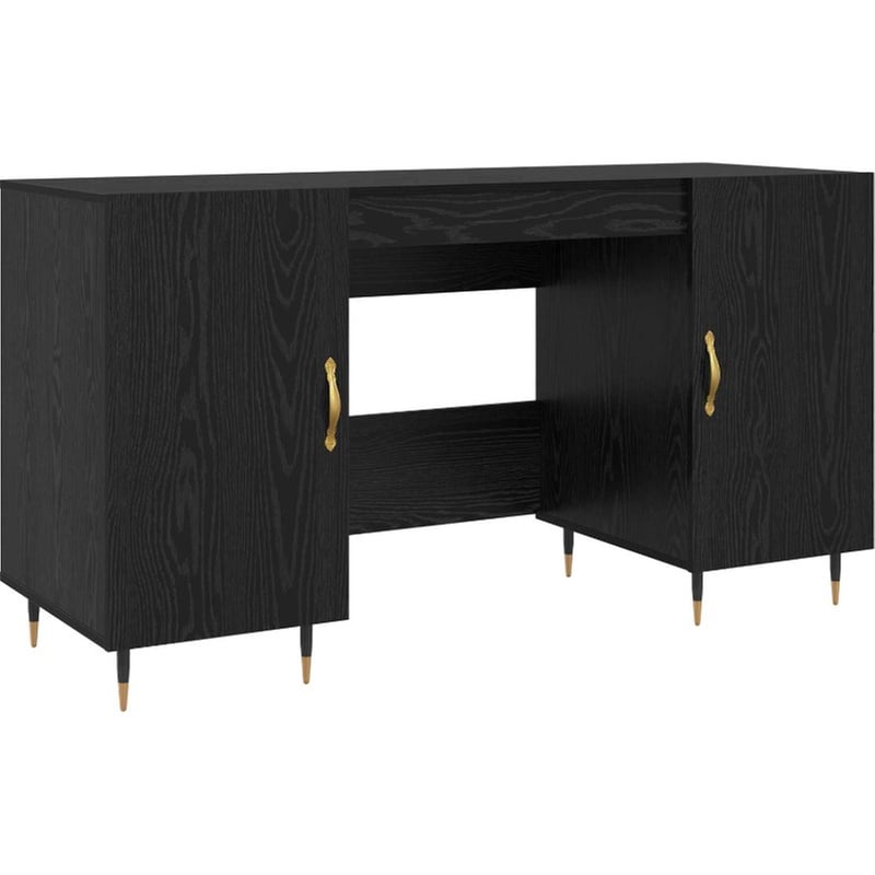Γραφείο VidaXL από Επεξεργασμένο Ξύλο 140x50x75 cm - Μαύρη Δρυς