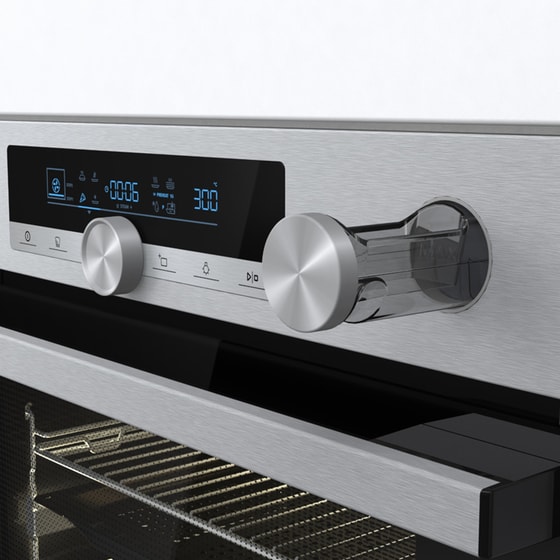 HISENSE BSA66334AX 77lt Inox Εντοιχιζόμενος Φούρνος Άνω Πάγκου image 6
