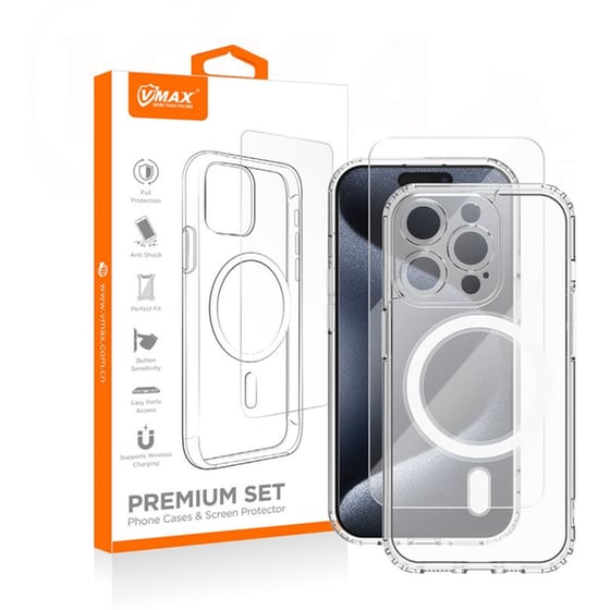 Σετ Θήκη & Tempered Glass Apple iPhone 11 Pro Max - VΜax με MagSafe Premium Set - Clear image 1