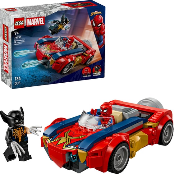LEGO® Marvel Spider-Man Car vs. Venomized Wolverine (76336) image 1