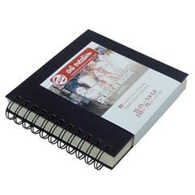 Talens Scetch Book Σπιράλ Μαύρο 80φυλ. 15x15εκ. 110 Γρ.