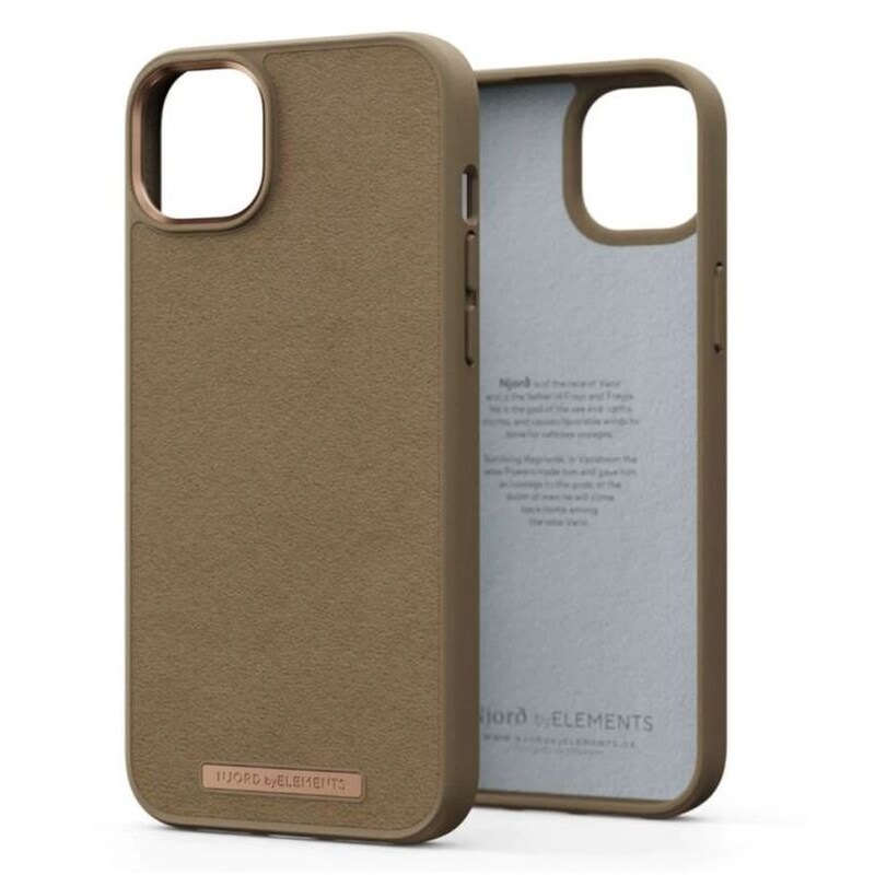 NJORD Θήκη Apple iPhone 14 Plus - Njord Suede Comfort+ Case - Camel