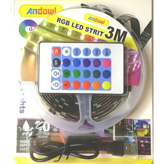 Αδιαβροχη Ταινία Led Andowl 3 Μέτρων SMD5050 image 3