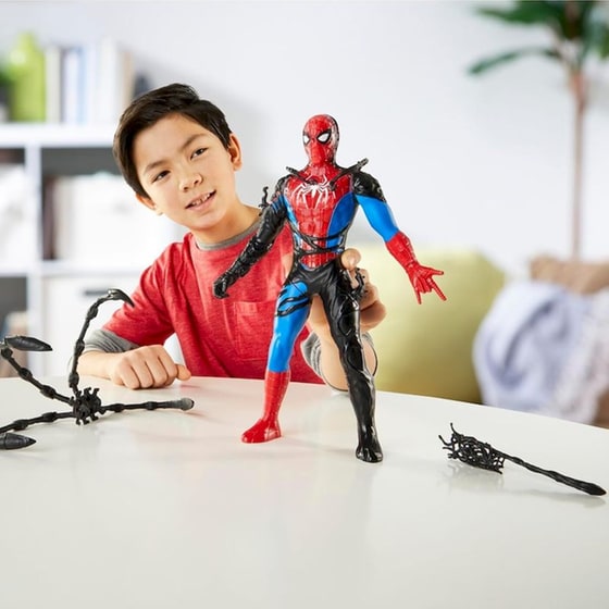Hasbro Φιγούρα Marvel Spiderman Venomversus Liquid Shifter με Αξεσουάρ (27cm) image 9
