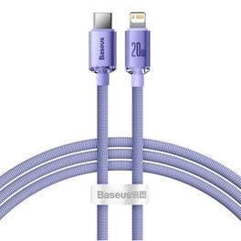 Καλώδιο δεδομένων Baseus Crystal Shine Usb-C to Lightning 20W 1.2m - Μωβ