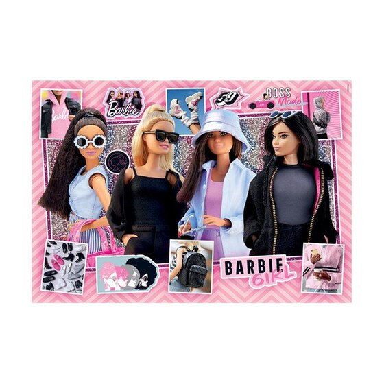 Παιδικό Παζλ Clementoni Super Color Glowing Lights Barbie (104 Κομμάτια) image 2