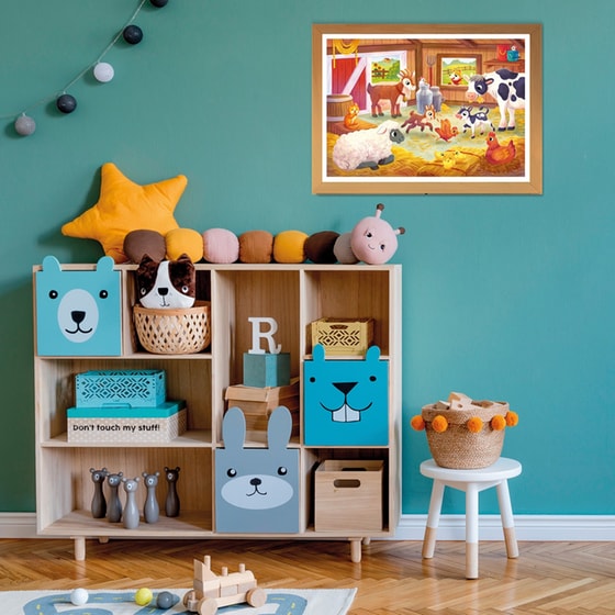 Παιδικό Παζλ Clementoni Super Color Στη Φάρμα (2x20 Κομμάτια) image 5