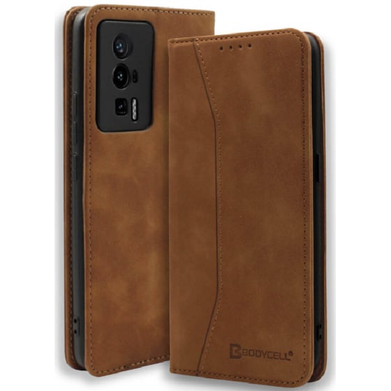 Θήκη Πορτοφόλι Xiaomi Poco F5 Pro - Bodycell - Καφέ image 0