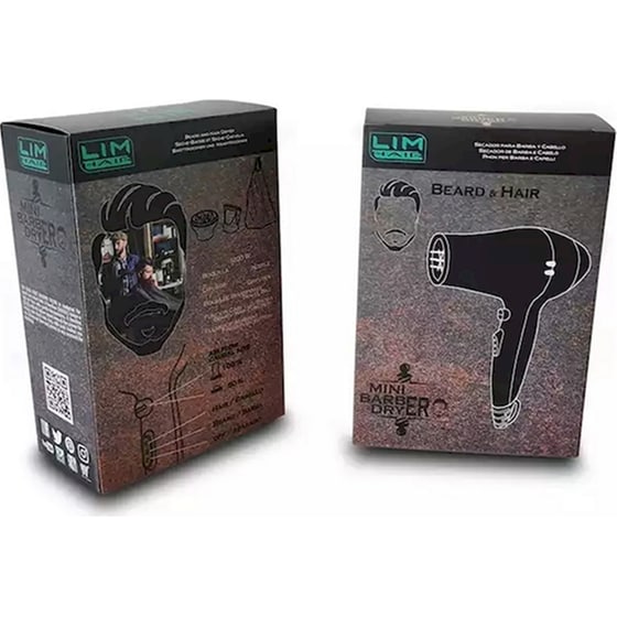 Πιστολάκι Μαλλιών Ταξιδίου Lim Hair Mini Barber Dryer Με Φυσούνα 1200w image 4