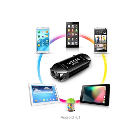 Micro USB stick Adata DashDrive Durable 16GB 2.0 UD320 Μαύρο image 1