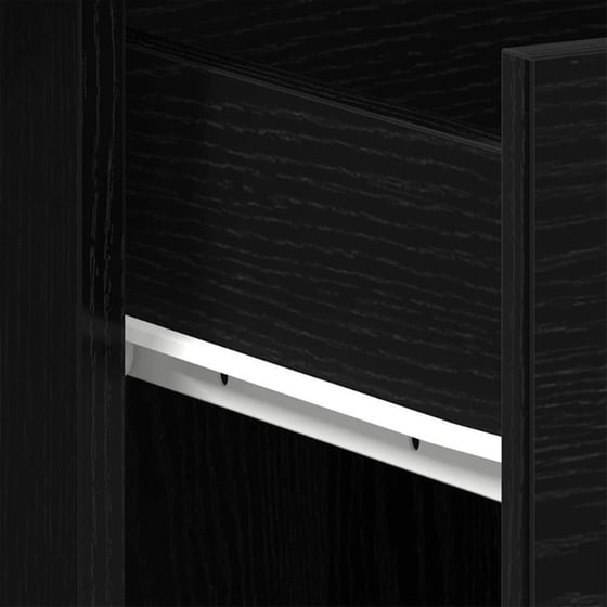 Γραφείο VidaXL από Επεξεργασμένο Ξύλο 100x50x76 cm - Μαύρη Οξιά image 8